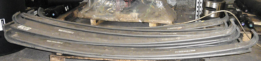 Лист передней рессоры №2 6x4 L=1870 16x90